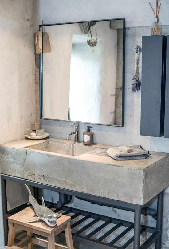 Best ideas about Industrial Bathroom Vanity
. Save or Pin 32 Trendy And Chic Industrial Bathroom Vanity Ideas DigsDigs Now.