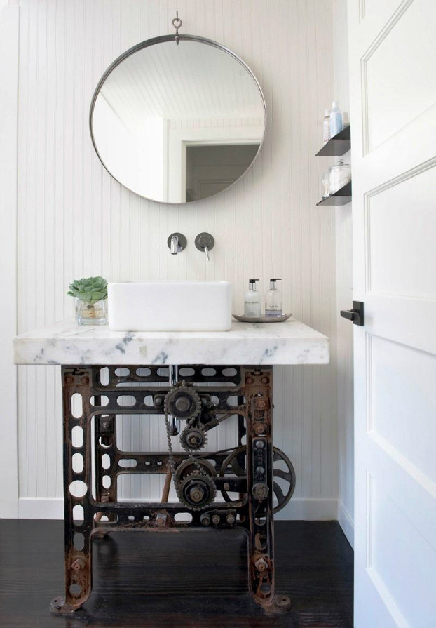 Best ideas about Industrial Bathroom Vanity
. Save or Pin 20 Bathroom Designs With Vintage Industrial Charm Decoholic Now.