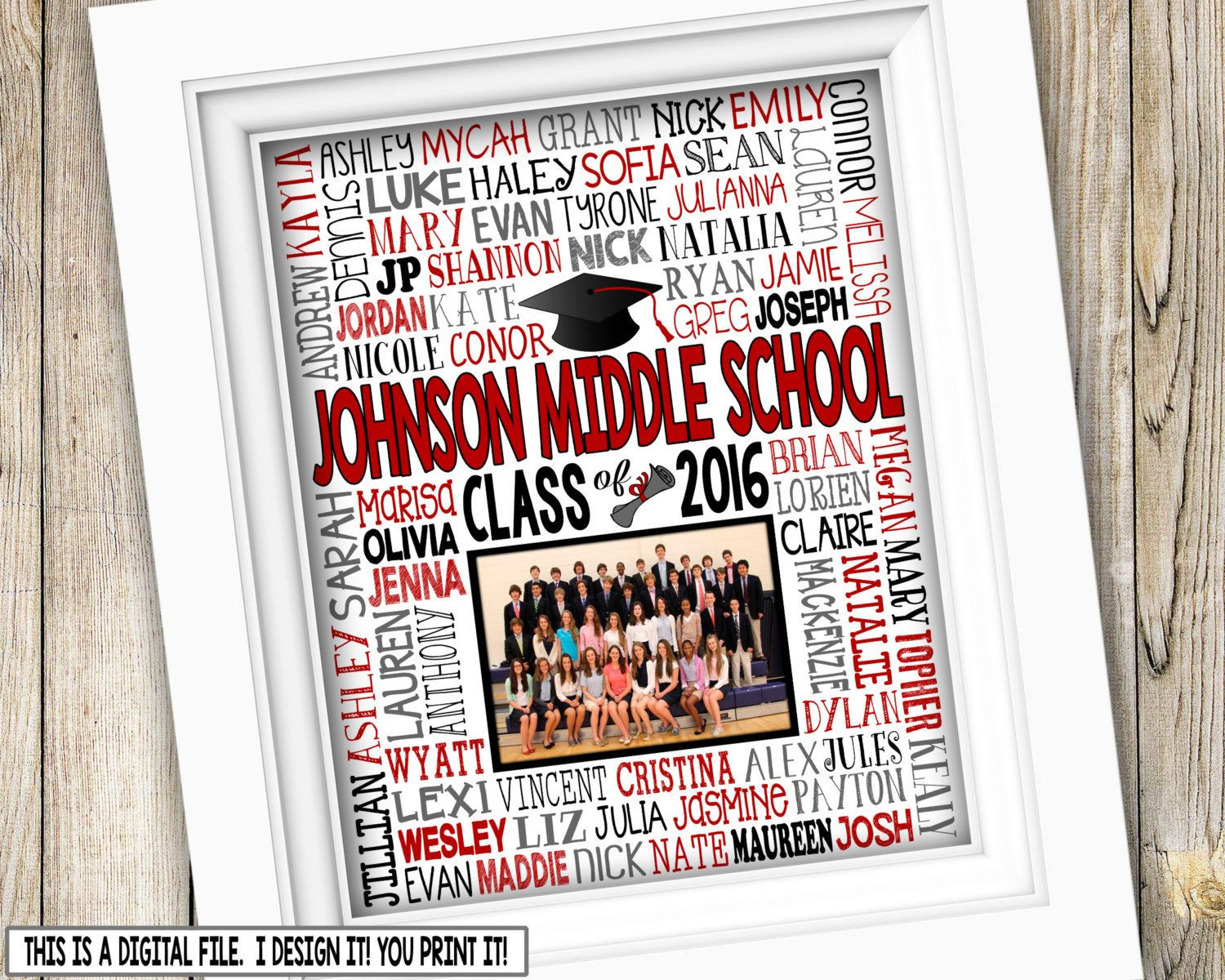 Best ideas about Jr High Graduation Gift Ideas
. Save or Pin 8th Grade Graduation Gift Class Picture Printable Now.