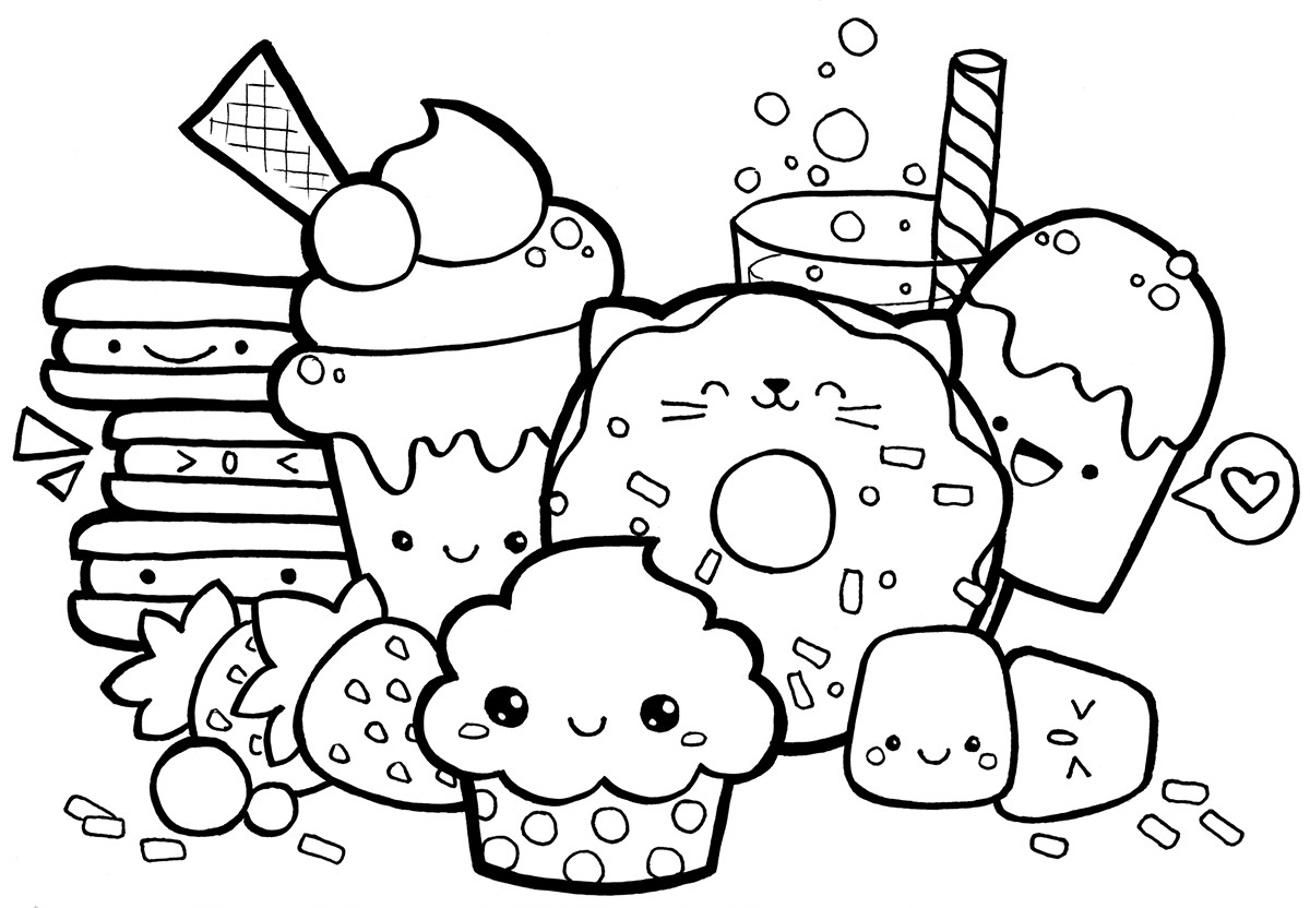 Best ideas about Kawaii Food Coloring Pages
. Save or Pin Kawaii Food Doodle FREE Printable Coloring Page Now.