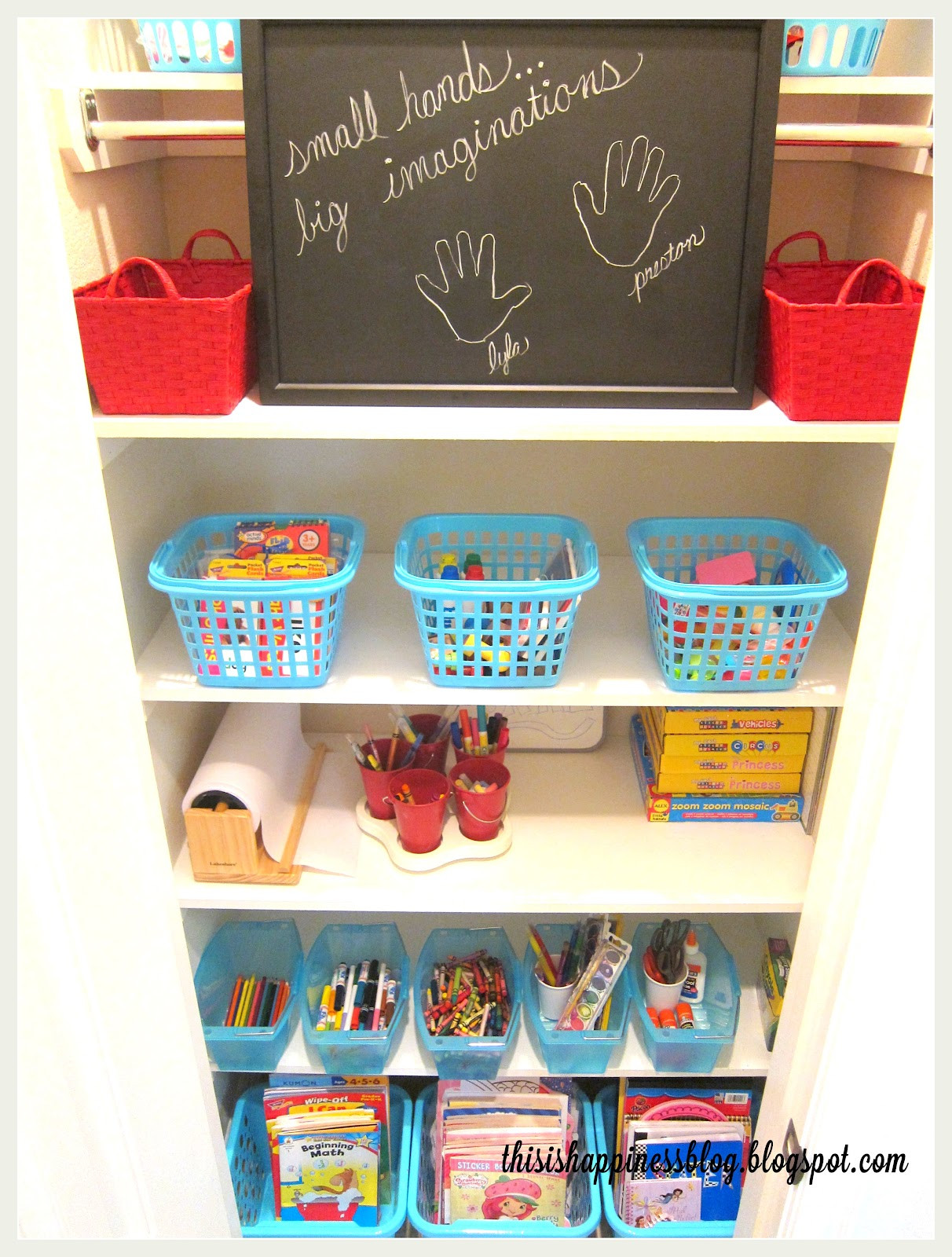 Best ideas about Kids Crafting Supplies
. Save or Pin this is happiness organized kids arts and crafts closet Now.