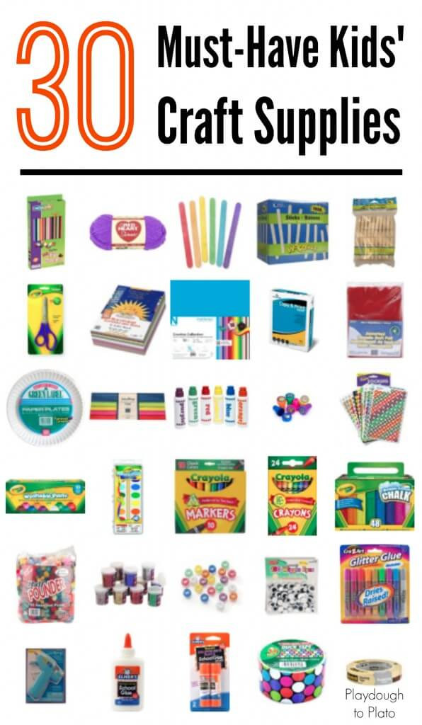 Best ideas about Kids Crafting Supplies
. Save or Pin 30 Must Have Kids Craft Supplies Playdough To Plato Now.