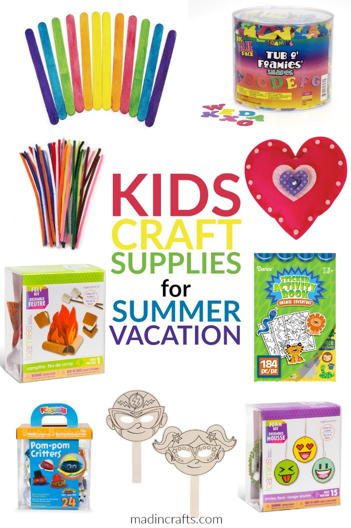 Best ideas about Kids Crafting Supplies
. Save or Pin KIDS CRAFT SUPPLIES FOR SUMMER VACATION Mad in Crafts Now.