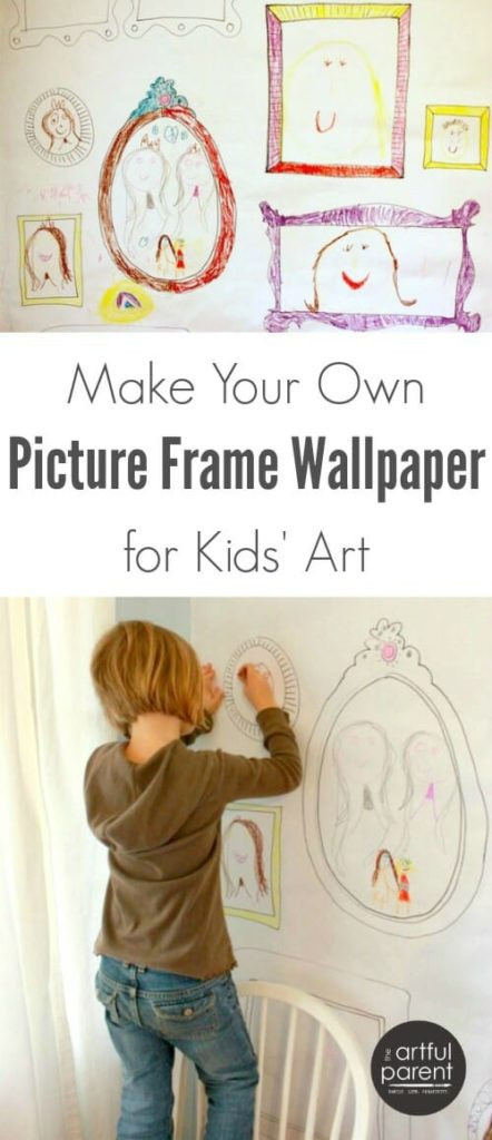 Best ideas about Kids Make Your Own
. Save or Pin DIY Picture Frame Wallpaper for Children s Art Artful Parent Now.