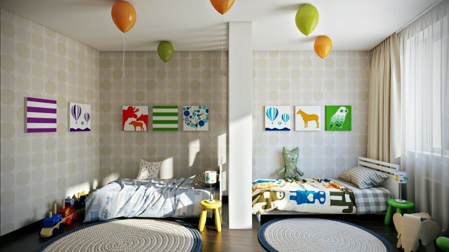 Best ideas about Kids Room Devider
. Save or Pin Sibling Spaces 3 Design Tips for Your Kids’ d Room Now.