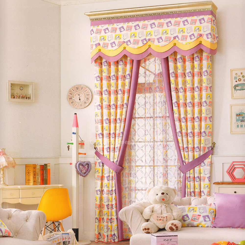 Best ideas about Kids Room Valance
. Save or Pin Abundant Cartoon Pattern Cotton Kids Room Curtains No Now.