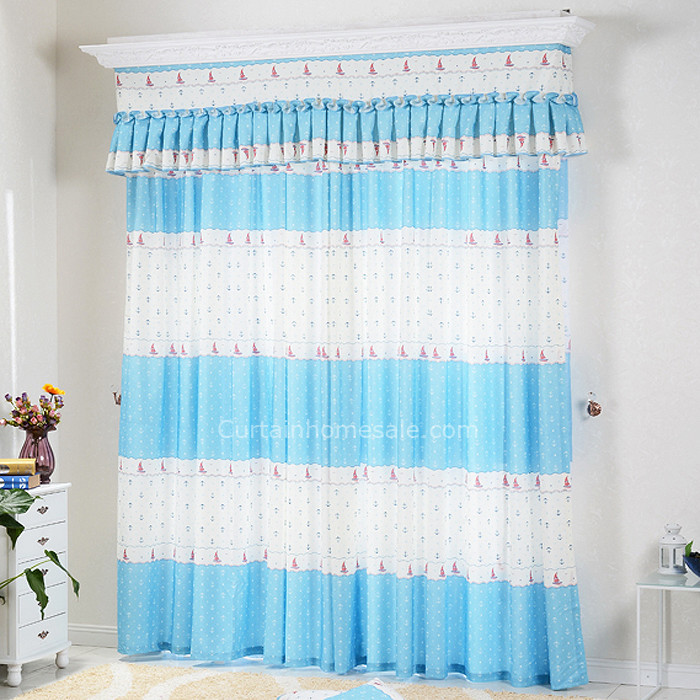 Best ideas about Kids Room Valance
. Save or Pin Best Kids Room Darkening Print Baby Blue Really Cheap Curtains Now.