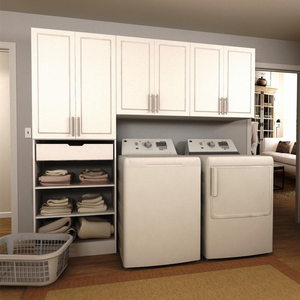 Best ideas about Laundry Storage Cabinet
. Save or Pin Modifi Madison 90 in W White Wide Tower Storage Laundry Now.