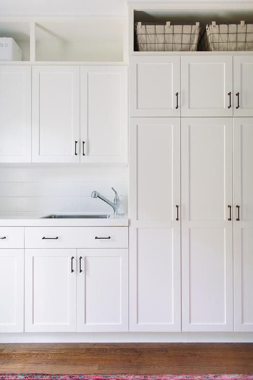 Best ideas about Laundry Storage Cabinet
. Save or Pin All white laundry room features white shaker cabinets Now.