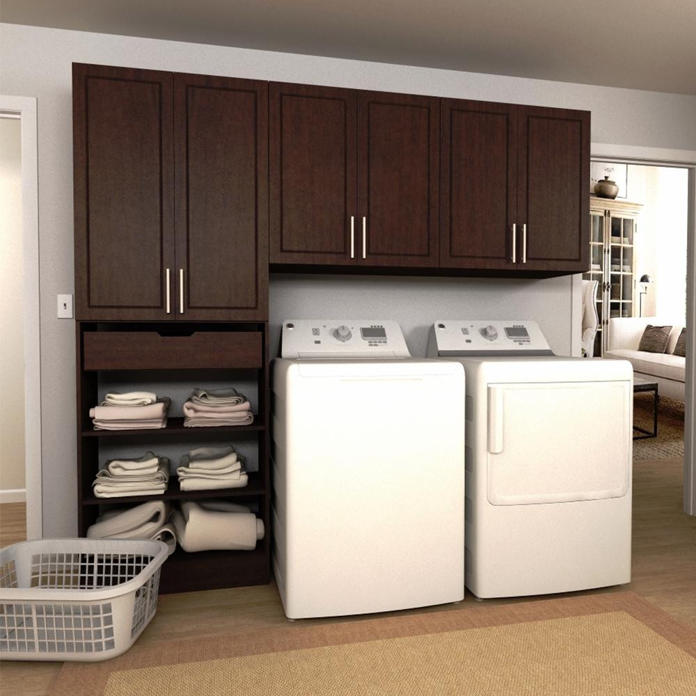 Best ideas about Laundry Storage Cabinet
. Save or Pin Modifi Madison 90 in W Mocha Wide Tower Storage Laundry Now.