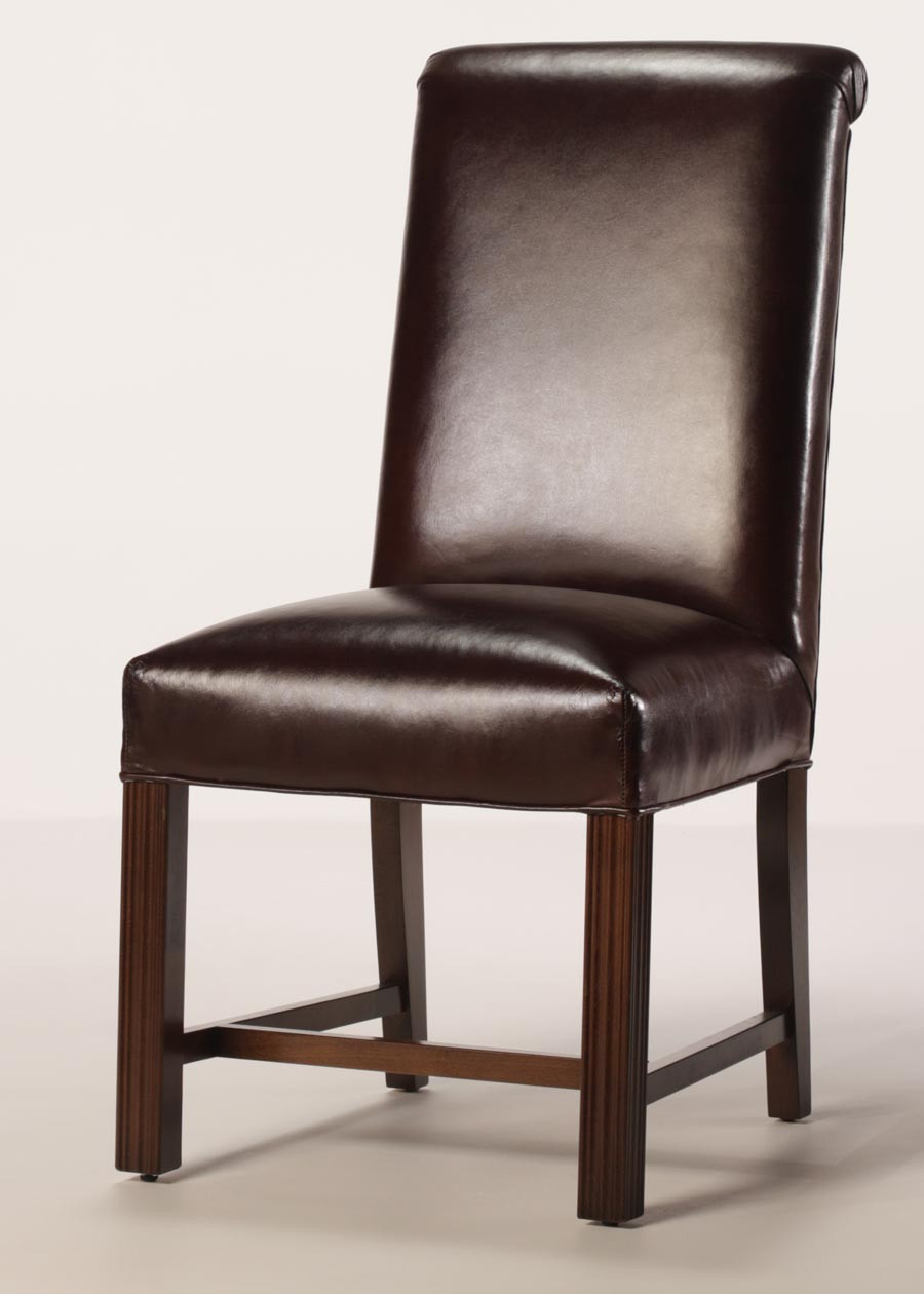 Best ideas about Leather Dining Chair
. Save or Pin Leather Rolled Back Chippendale Dining Chair with Full Seat Now.