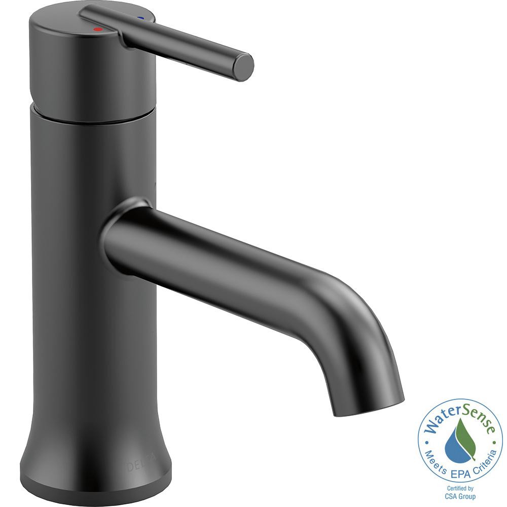 Best ideas about Matte Black Bathroom Faucet
. Save or Pin Delta Trinsic Single Hole Single Handle Bathroom Faucet in Now.