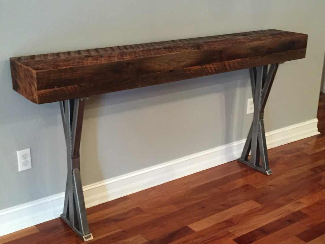 Best ideas about Metal Entryway Table
. Save or Pin Trevor s Reclaimed Wood Foyer Table with Metal Legs Now.