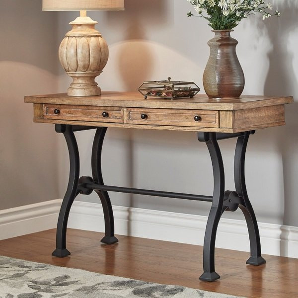 Best ideas about Metal Entryway Table
. Save or Pin Shop Lloyd Wood and Metal Trestle Base Sofa Entryway Table Now.