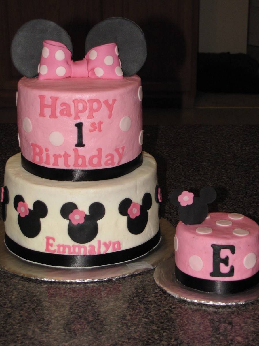 Best ideas about Minnie Mouse 1st Birthday Cake
. Save or Pin Minnie Mouse First Birthday Cake Cricut CakeCentral Now.