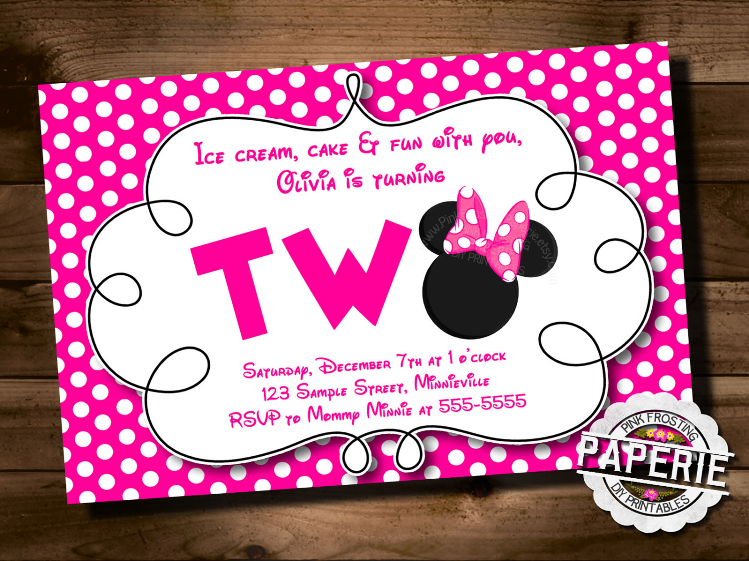 Best ideas about Minnie Mouse Birthday Party Invitations
. Save or Pin Birthday Invitation Templates minnie mouse 2nd birthday Now.