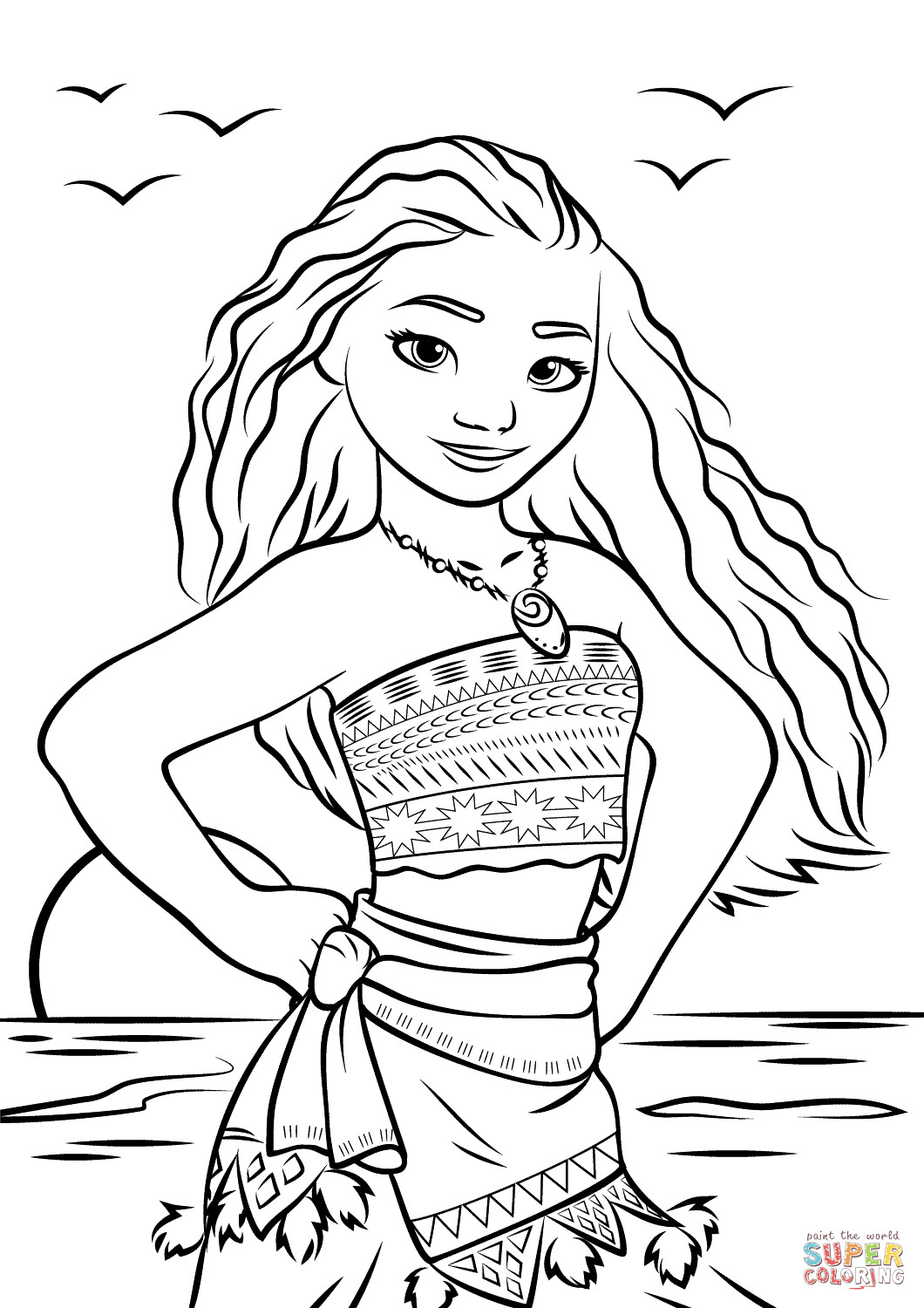Best ideas about Moana Free Coloring Sheets
. Save or Pin Moana Waialiki coloring page Now.