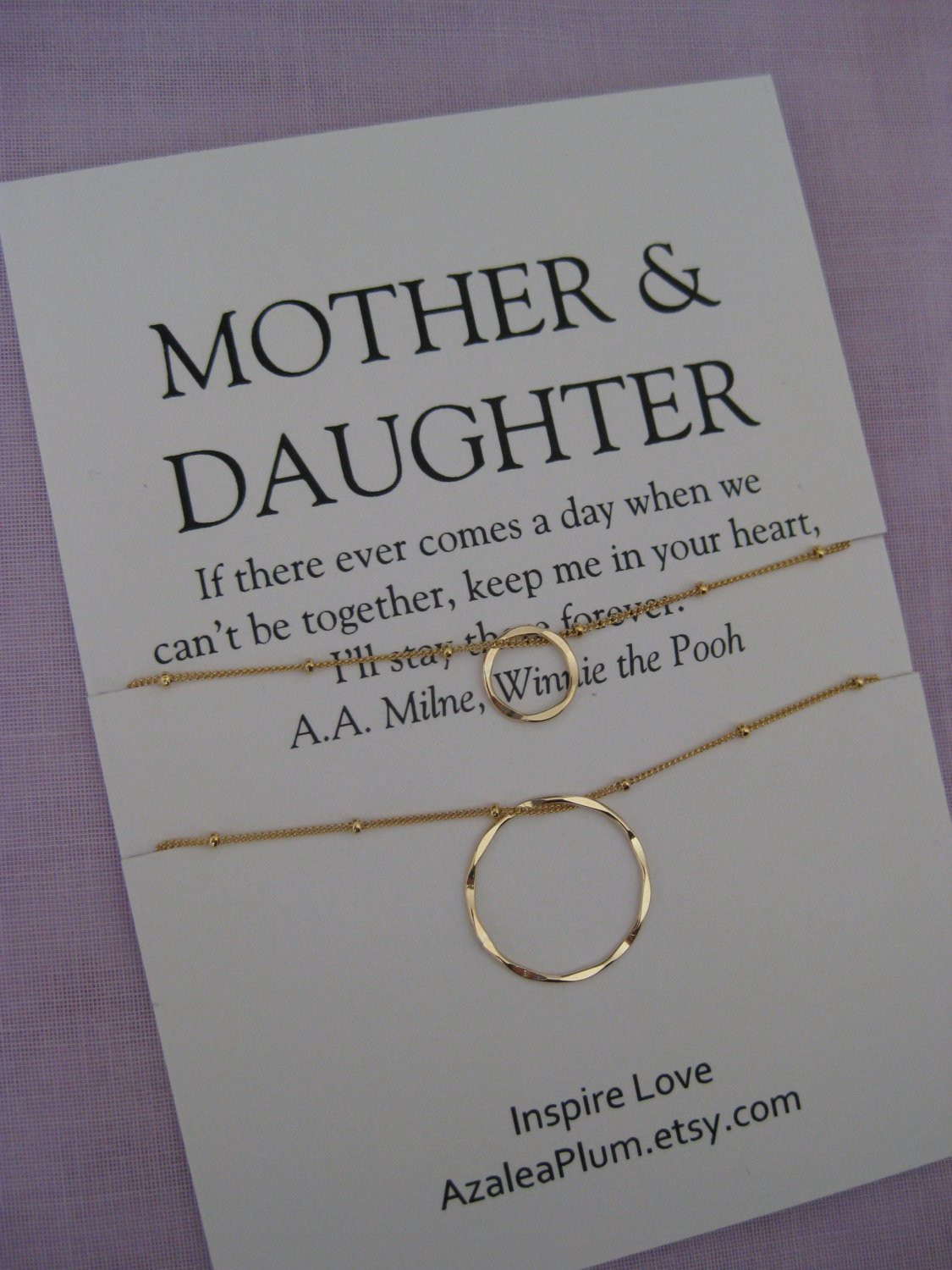 Best ideas about Moms Birthday Gifts
. Save or Pin Mom MOTHER Daughter Jewelry 50th birthday Gift by AzaleaPlum Now.