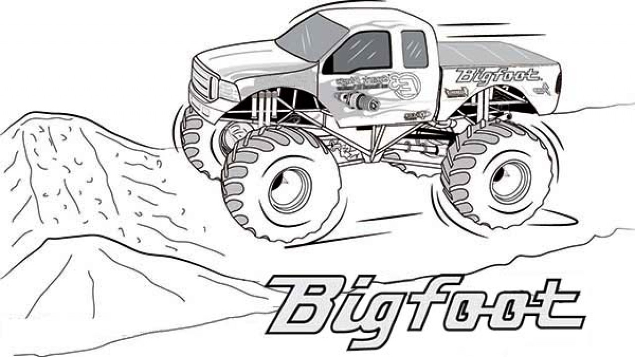 Best ideas about Monster Trucks Coloring Pages For Boys
. Save or Pin Bigfoot Monster Truck Coloring Pages Page grig3 Now.