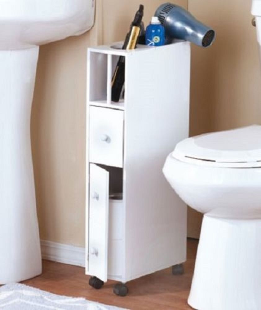 Best ideas about Narrow Bathroom Storage
. Save or Pin Bathroom storage cabinet narrow space saver cabinet w Now.