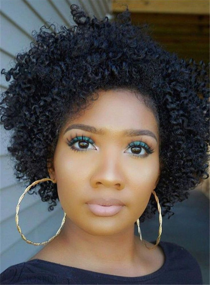 Best ideas about Natural Hairstyle Wigs
. Save or Pin Bob Natural Black Kinky Curly Short African American Human Now.