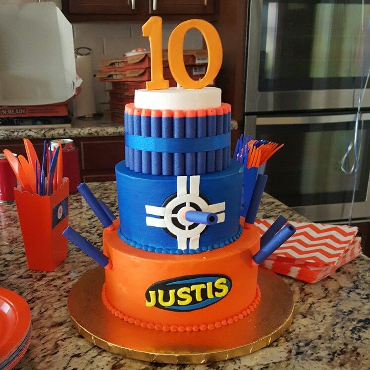Best ideas about Nerf Birthday Cake
. Save or Pin 1000 ideas about Nerf Gun Cake on Pinterest Now.