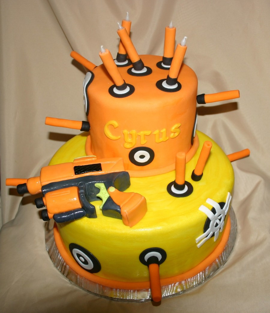 Best ideas about Nerf Birthday Cake
. Save or Pin Nerf Gun Cake CakeCentral Now.