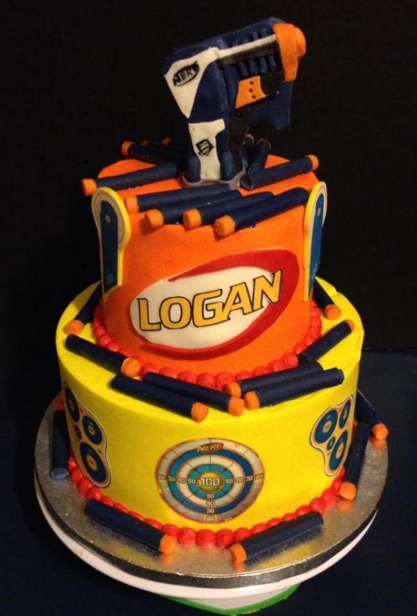 Best ideas about Nerf Birthday Cake
. Save or Pin Nerf Gun Cakes Cake Ideas and Designs Now.