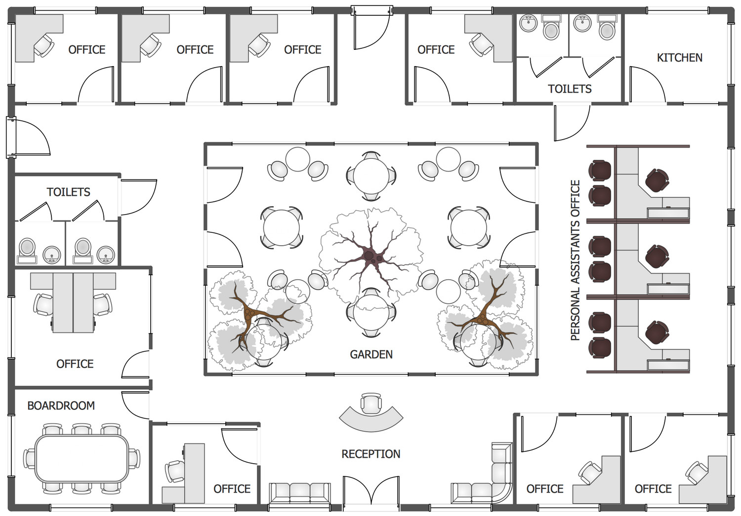 Best ideas about Office Floor Plans
. Save or Pin fice Layout Plans Solution Now.