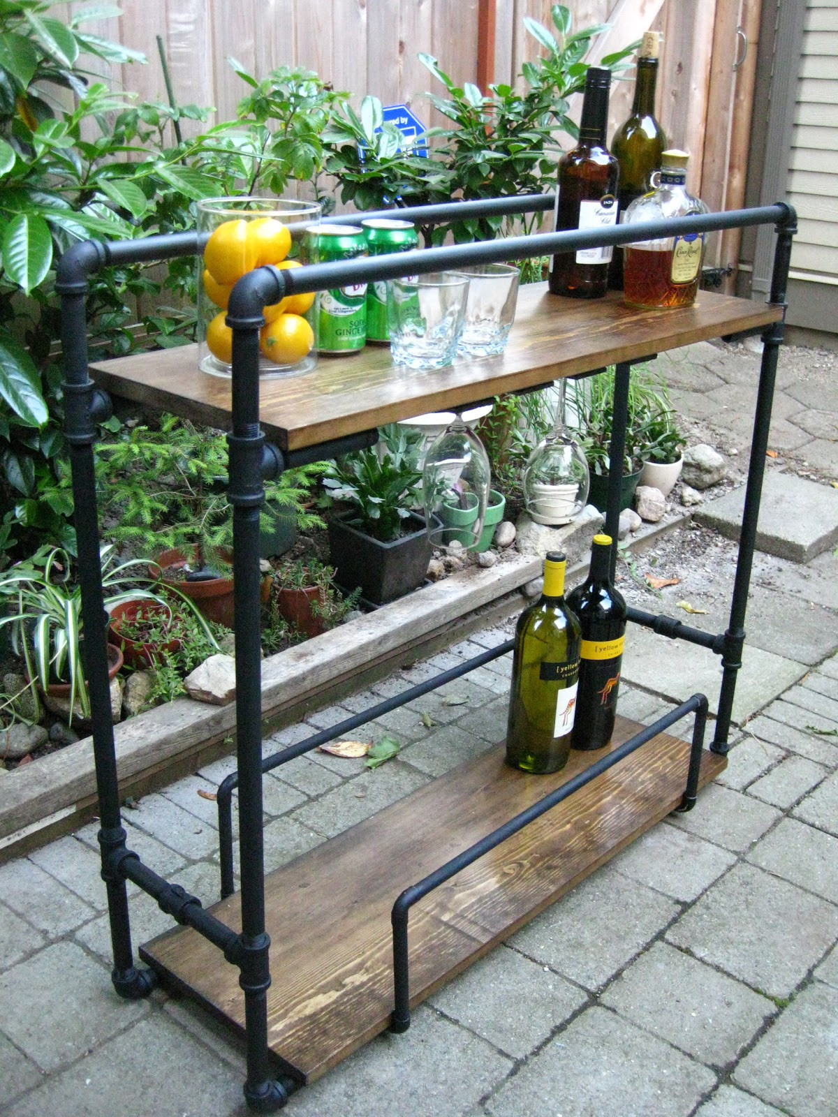 Best ideas about Outdoor Bars DIY
. Save or Pin Life Designed DIY Pipe Bar Cart Now.