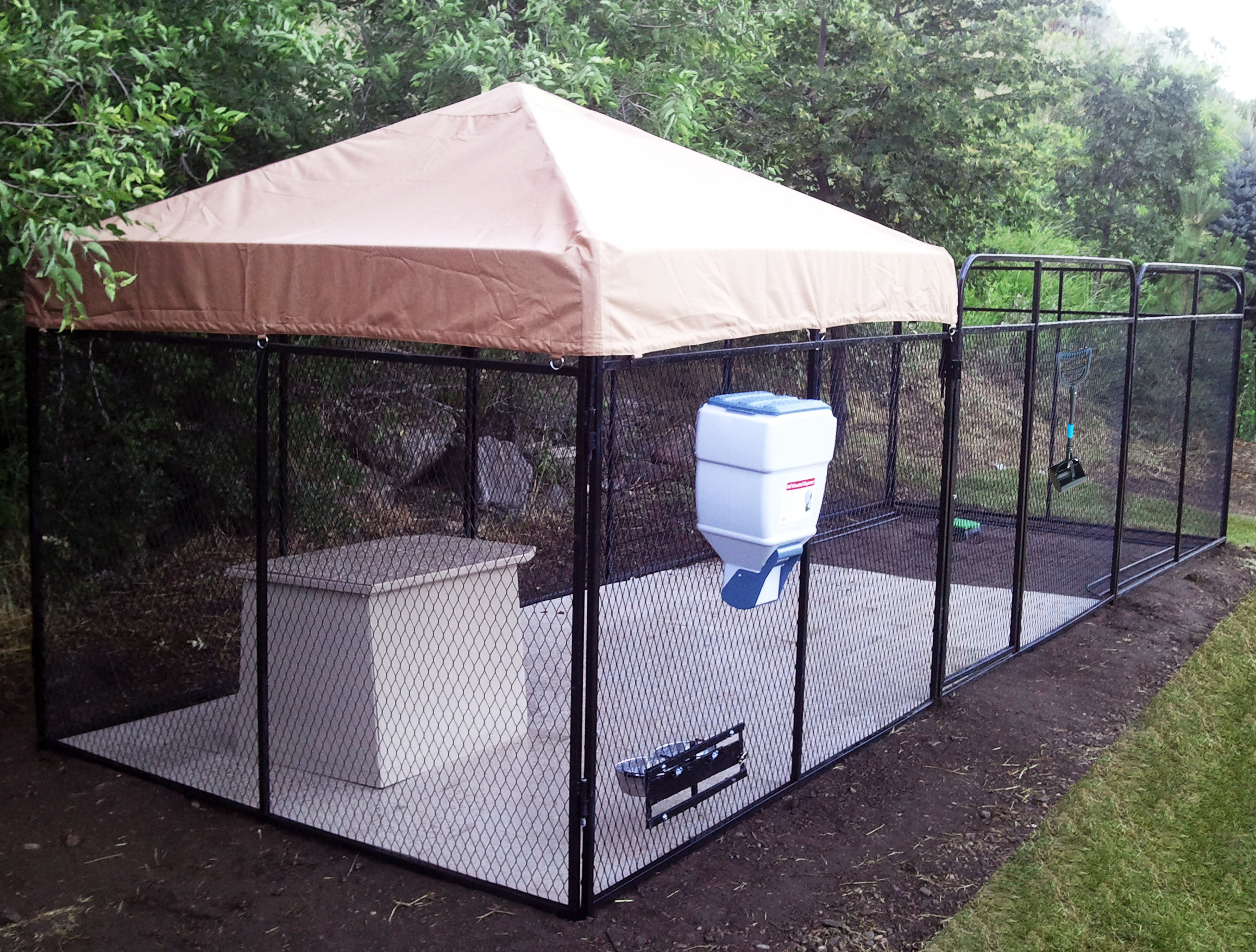 Best ideas about Outdoor Dog Runs
. Save or Pin Dog Kennel Feeders Now.