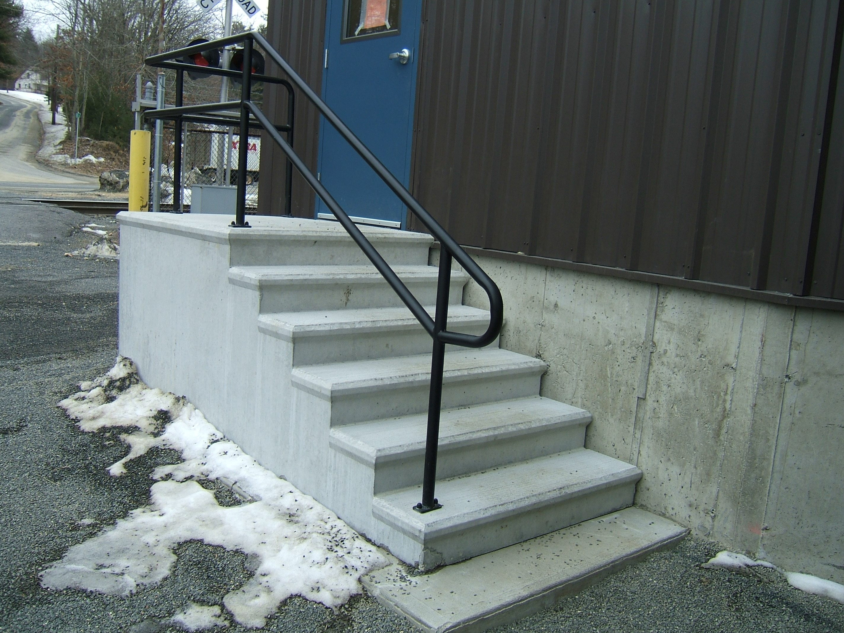 Best ideas about Outdoor Metal Stair Railing
. Save or Pin Exterior Stair Railings Custom metal fences Now.