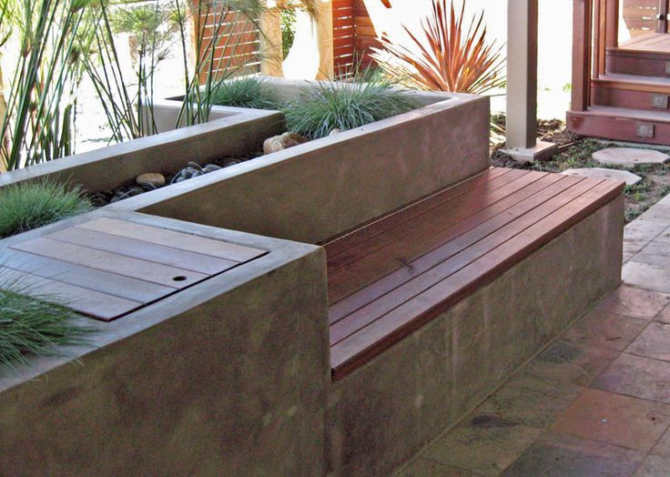 Best ideas about Outdoor Planter Bench
. Save or Pin Outdoor storage bench and planter in one Mix of Concrete Now.