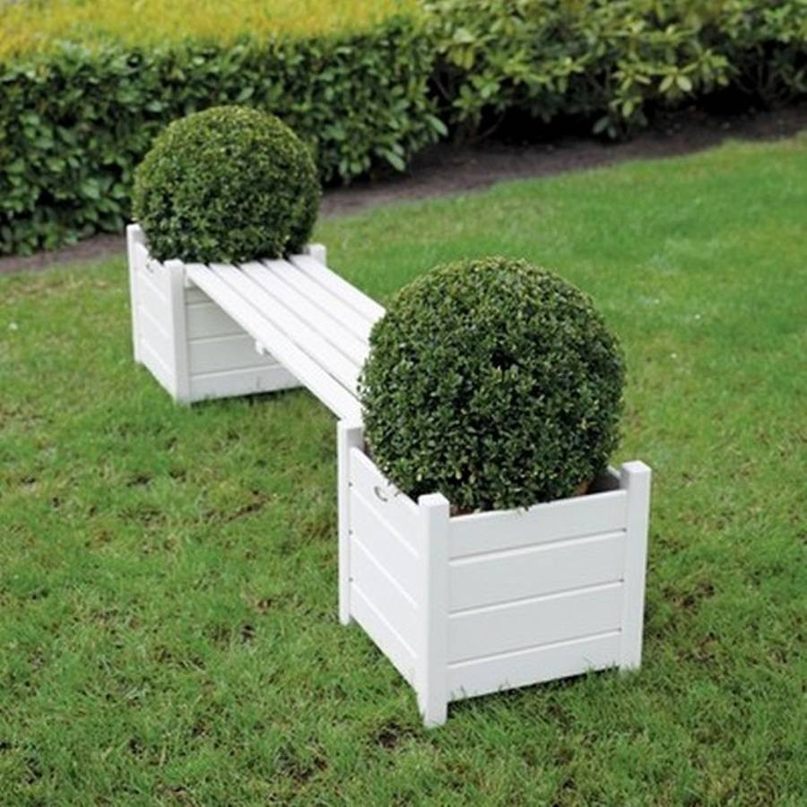 Best ideas about Outdoor Planter Bench
. Save or Pin garden bench with planters cream by garden selections Now.