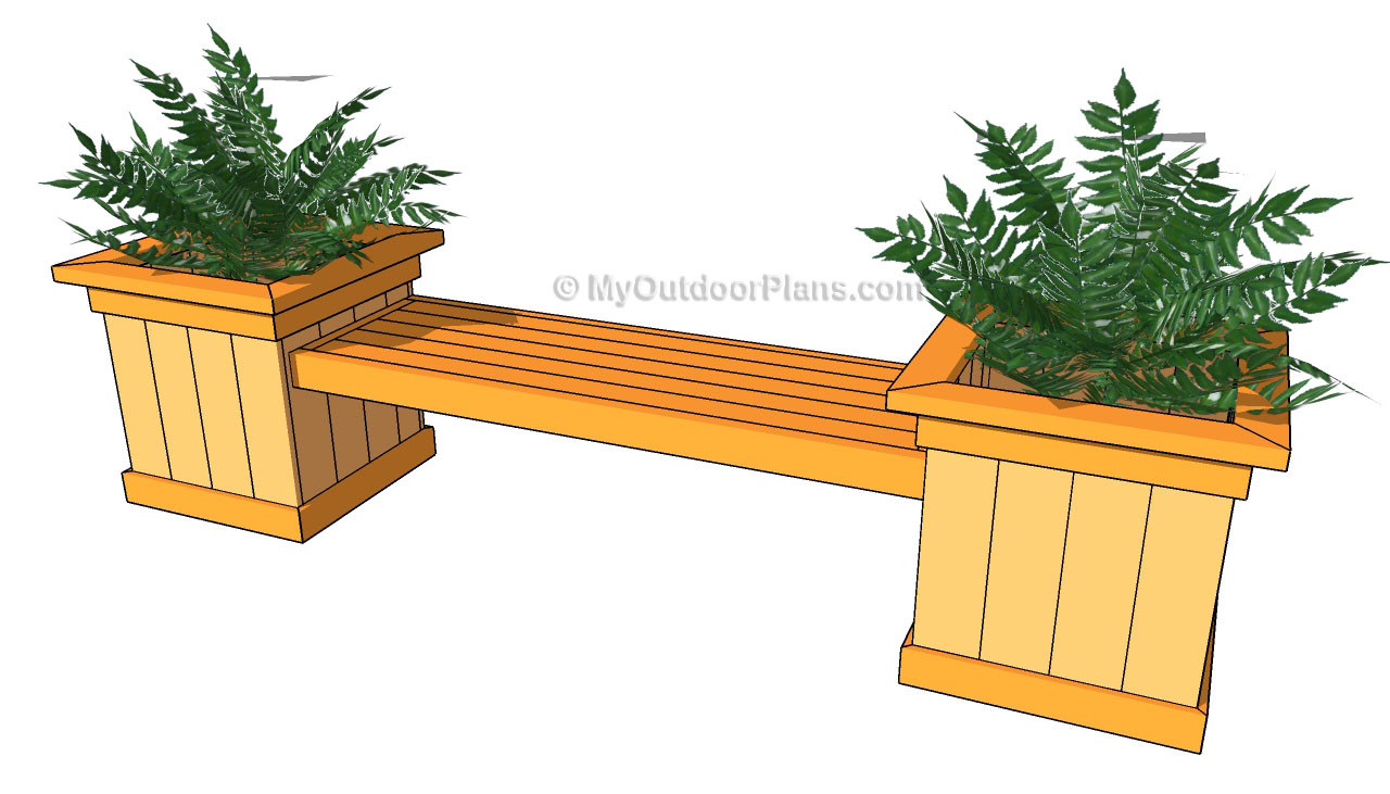 Best ideas about Outdoor Planter Bench
. Save or Pin Outdoor Furniture Plans Now.