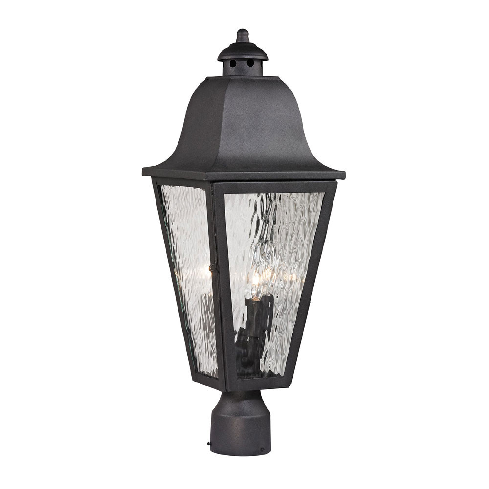 Best ideas about Outdoor Post Light Fixtures
. Save or Pin ELK 3 Forged Brookridge Traditional Charcoal Outdoor Now.
