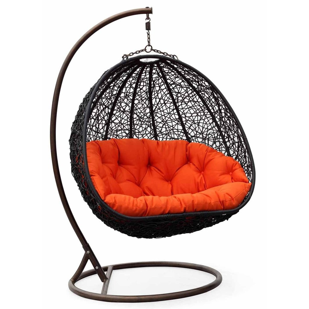 Best ideas about Outdoor Swing Chair
. Save or Pin Two can curl up in this Dual Sitting Outdoor Wicker Swing Now.