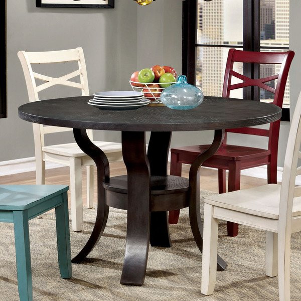 Best ideas about Overstock Dining Table
. Save or Pin Furniture of America Crane Simple Espresso Round Dining Now.