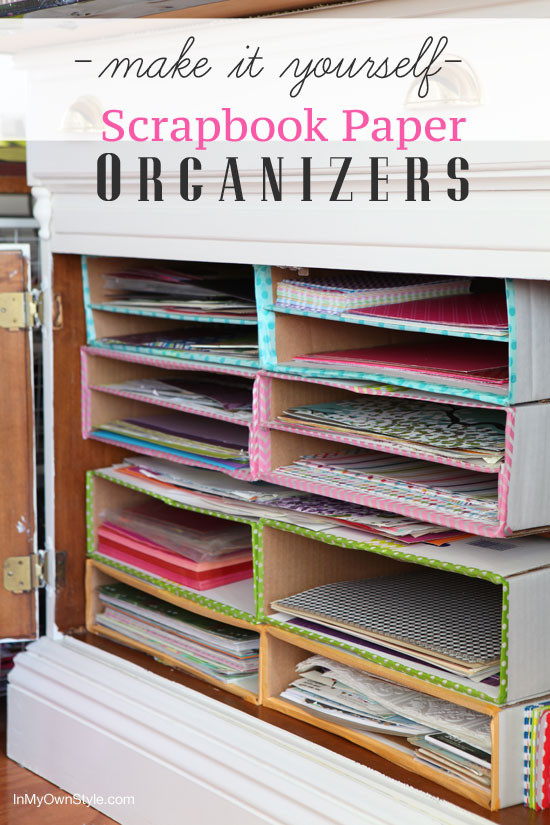 Best ideas about Paper Organizer DIY
. Save or Pin DIY Scrapbook Paper Organizer In My Own Style Now.