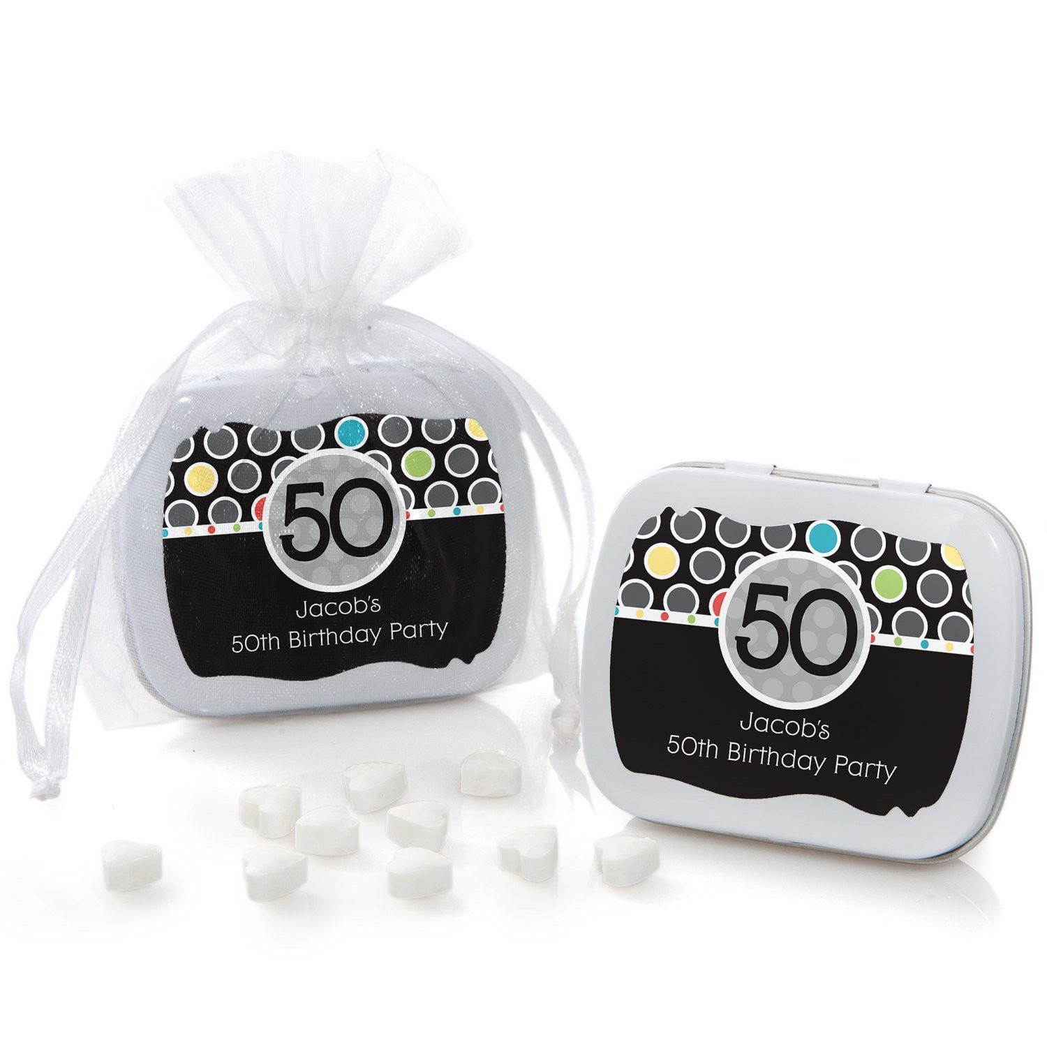 Best ideas about Party Favor For 50th Birthday
. Save or Pin 50th Birthday Mint Tin Party Favors Birthday Party Supplies Now.