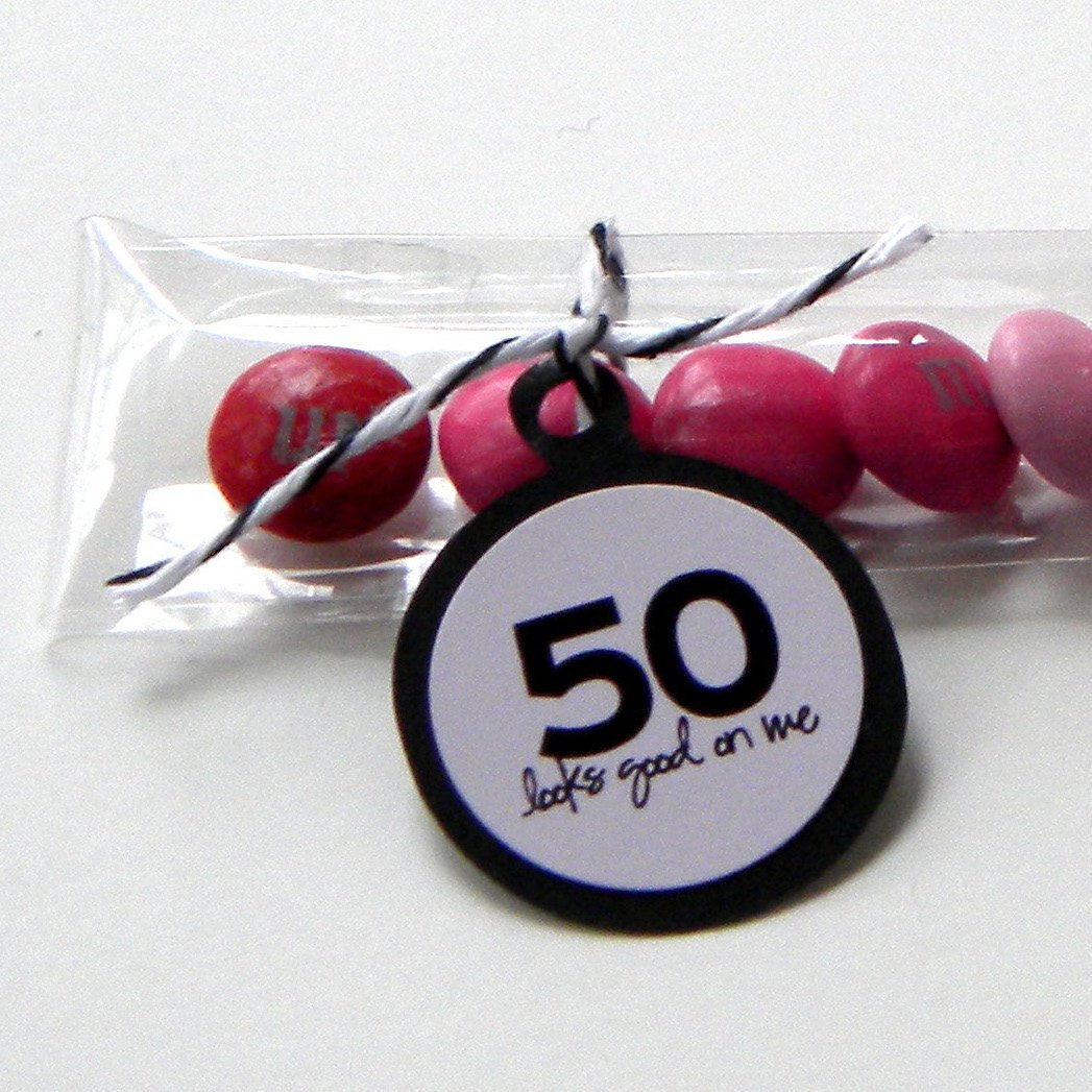 Best ideas about Party Favor For 50th Birthday
. Save or Pin 50th Birthday Party Favors Candy Treat Bags 50 Looks Good Now.
