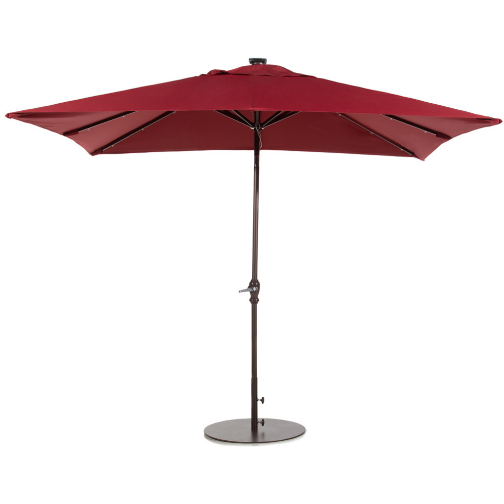 Best ideas about Patio Umbrella With Solar Lights
. Save or Pin Abba Patio 7 x 9 Rectangular Illuminated Umbrella Now.