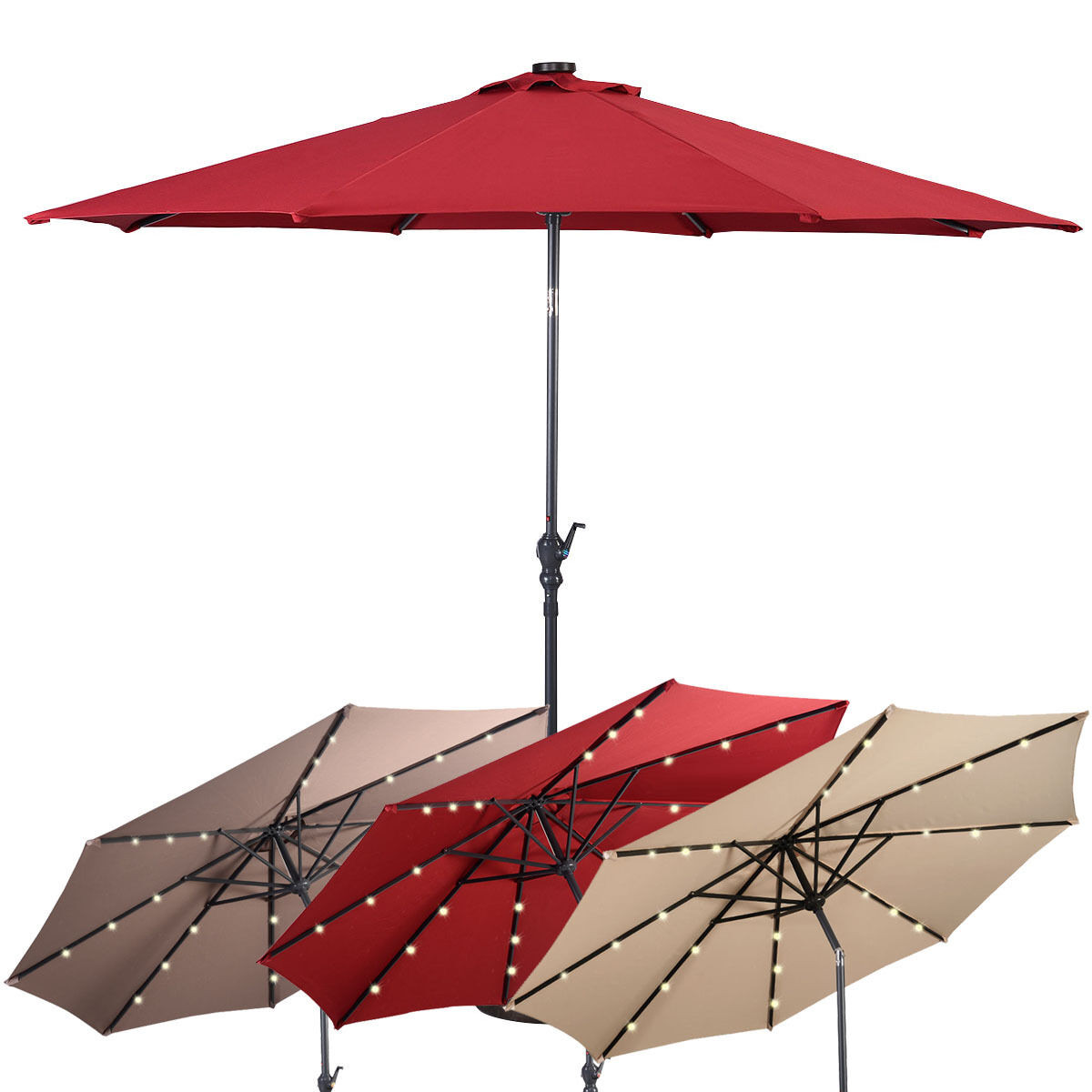 Best ideas about Patio Umbrella With Solar Lights
. Save or Pin 3M OUTDOOR SOLAR Patio Garden Led Lights Umbrella Fairy Now.