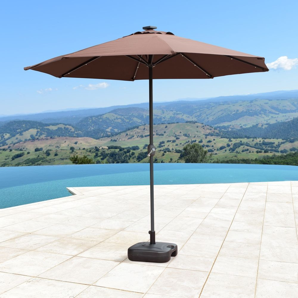 Best ideas about Patio Umbrella With Solar Lights
. Save or Pin SUPERNOVA 9 FT Solar LED Lights Patio Umbrella Garden Now.