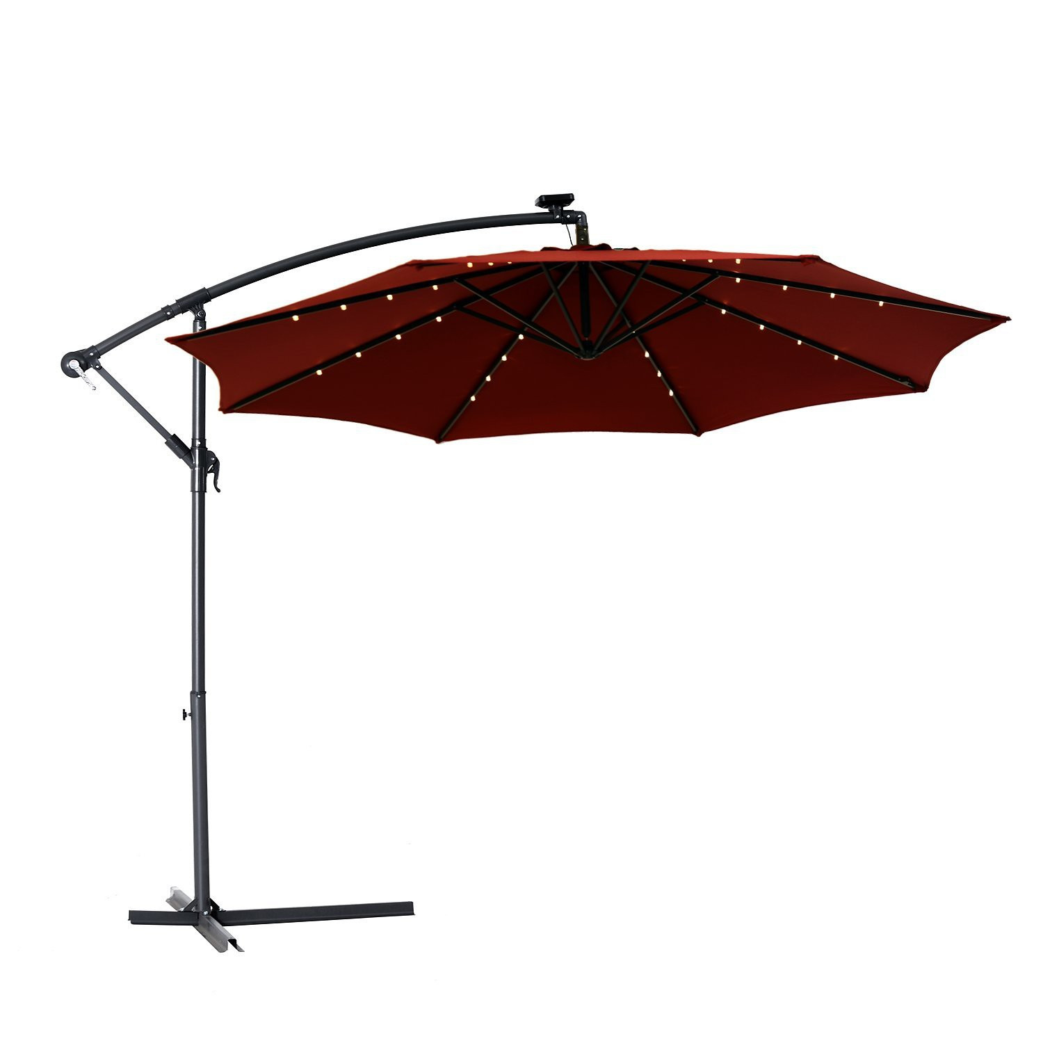 Best ideas about Patio Umbrella With Solar Lights
. Save or Pin Outsunny 10 Outdoor fset Tilt Patio Umbrella Garden Now.