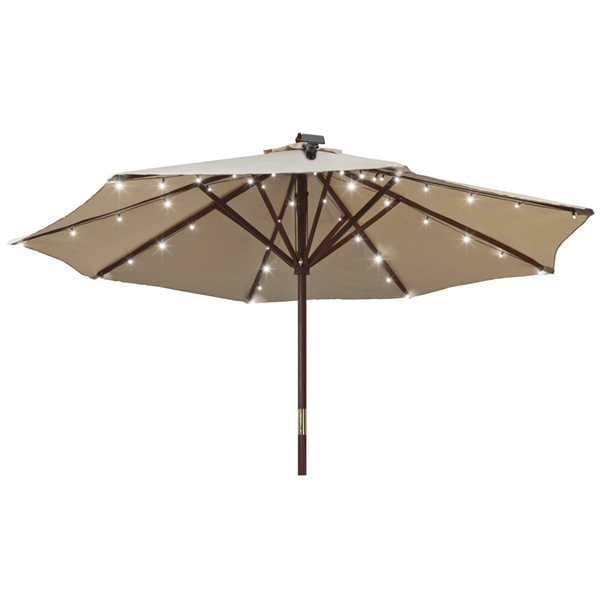 Best ideas about Patio Umbrella With Solar Lights
. Save or Pin Gemmy Solar 48 Count LED Umbrella Lights Now.