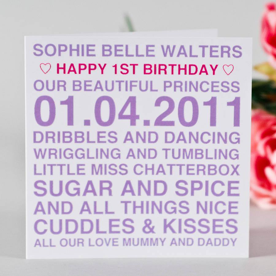 Best ideas about Personalise Birthday Card
. Save or Pin personalised birthday girl card by megan claire Now.