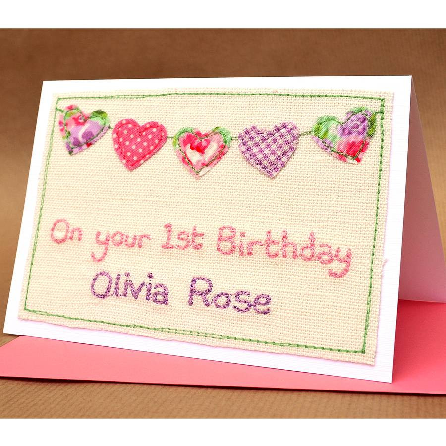 Best ideas about Personalise Birthday Card
. Save or Pin personalised girls first birthday card by jenny arnott Now.