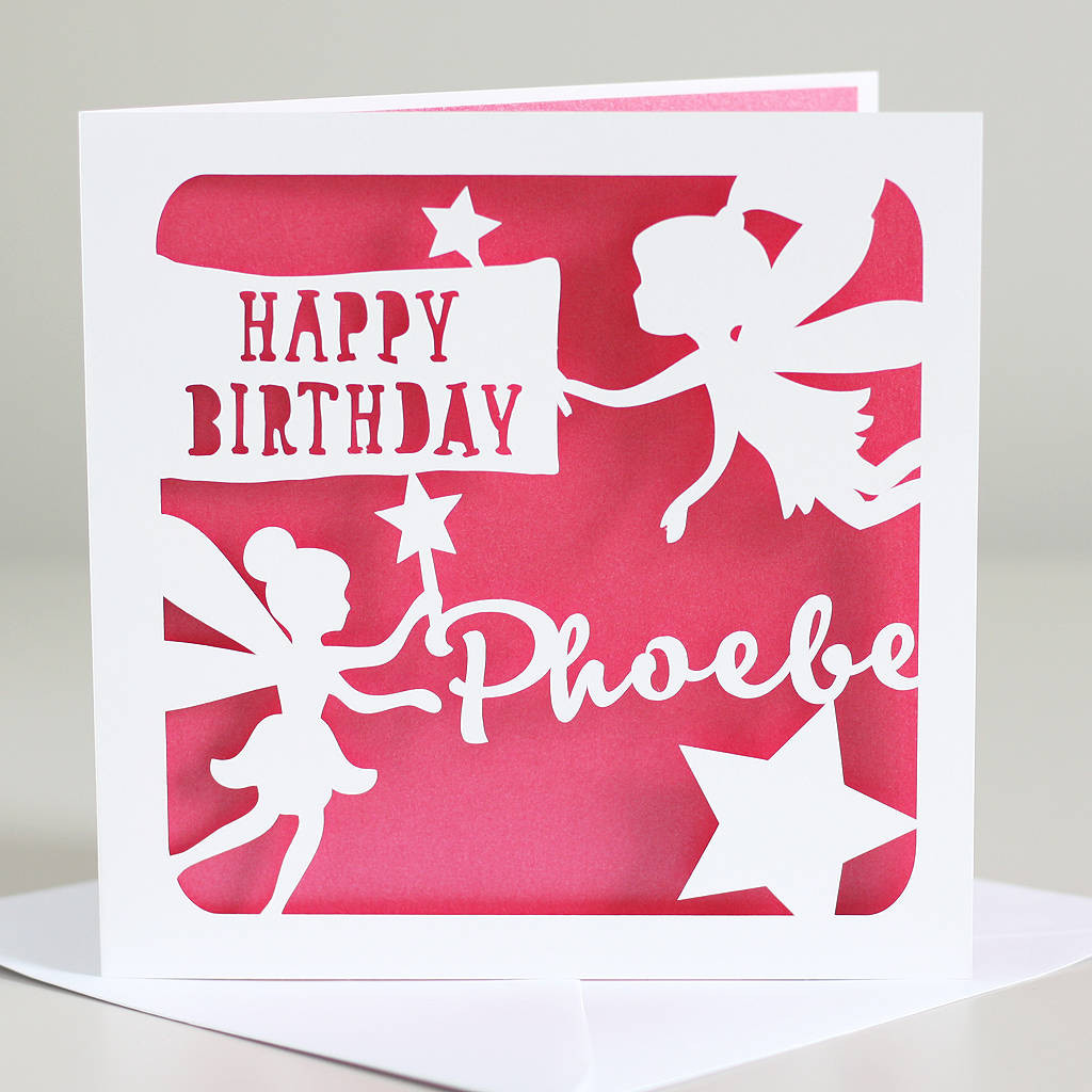 Best ideas about Personalise Birthday Card
. Save or Pin personalised fairies birthday card by whole in the middle Now.