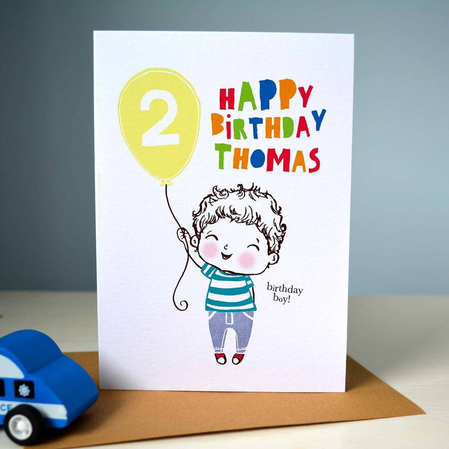 Best ideas about Personalise Birthday Card
. Save or Pin personalised birthday boy card by rosie & radish Now.